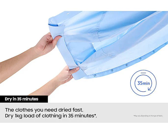 Samsung 220 volt 9 KG Dryer White A++ Heat Pump Ventless Self Condensing heat pump DV90CGCWHITE220v 220v 240 volts 50 hz