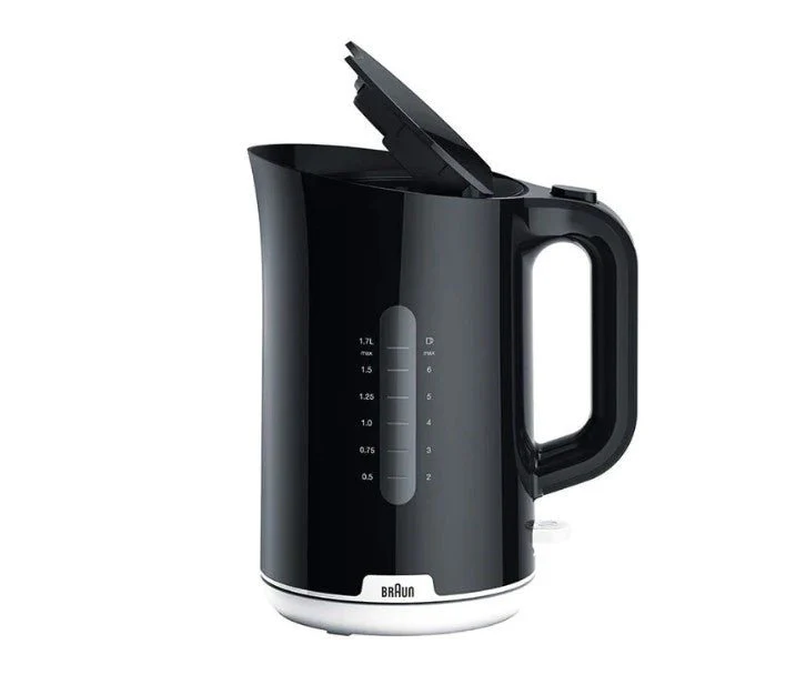 Braun WK1100  BLACK  Hot water Kettle 1.7 liter 2200 watts 220 v 240 volts 50 hz
