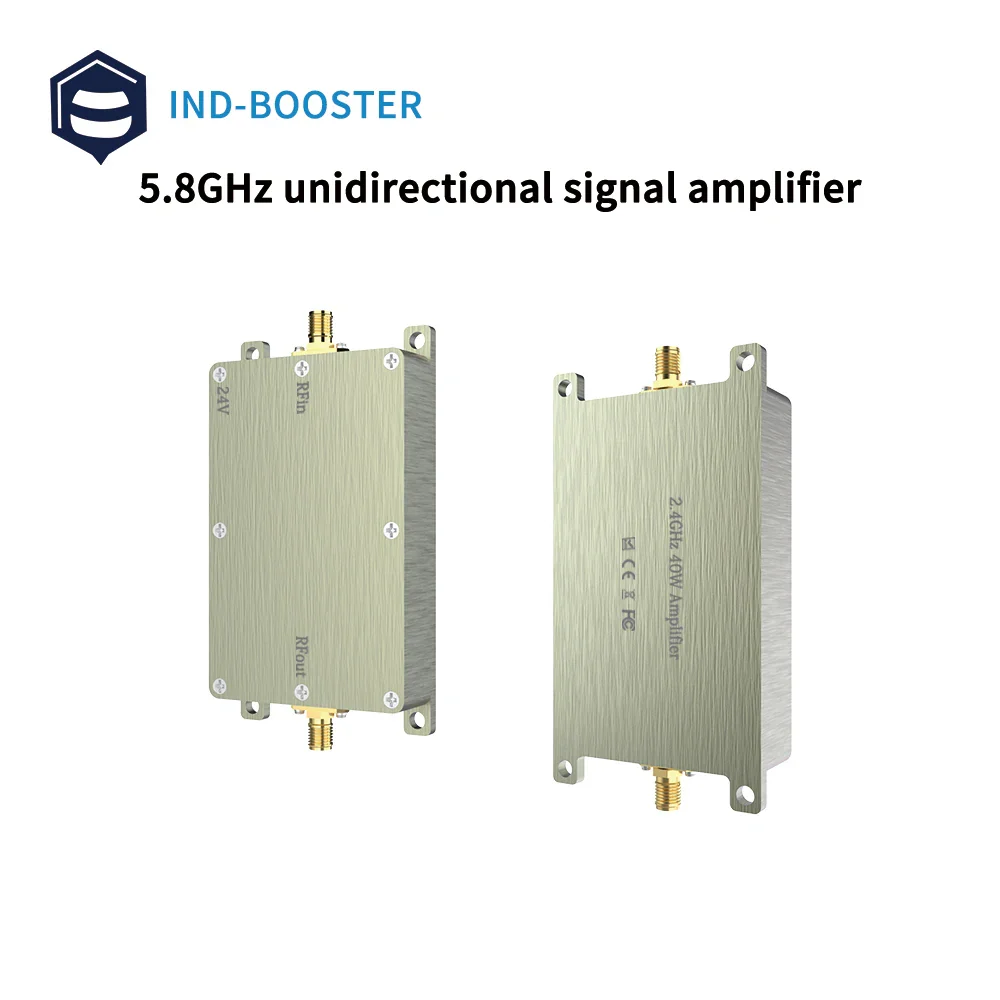 10w 20w 40w 50w Anti Drone Device - Unidirectional amplifier 5.8GHz wireless signal extender source only TX for wifi drone Anti Drone Device