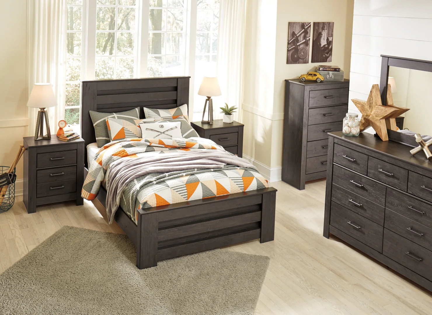 Brinxton Grey Panel Bedroom Set