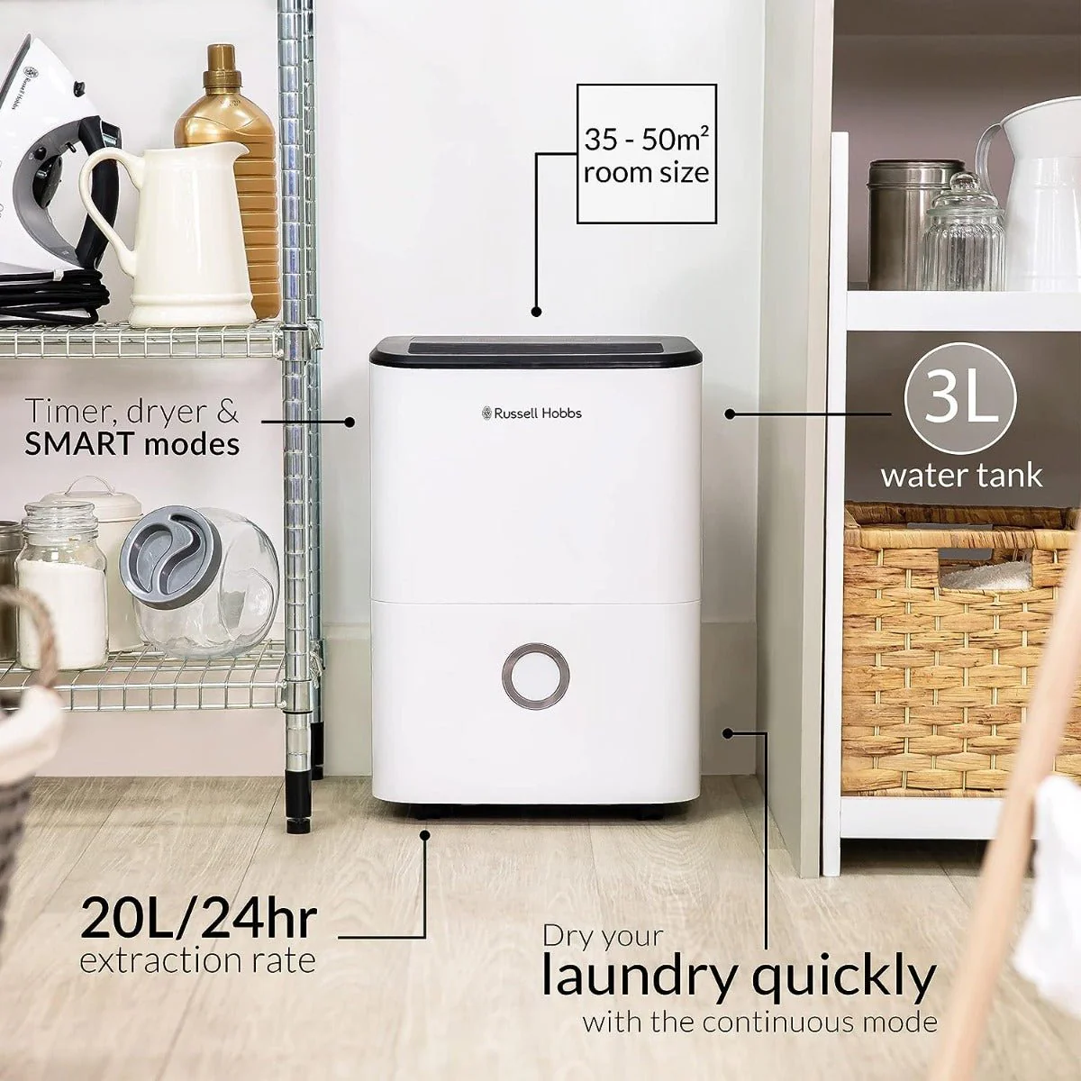 Russell Hobbs 220 volts dehumidifier 20 LIter 220v 240 volts 50 hz RHDH2002