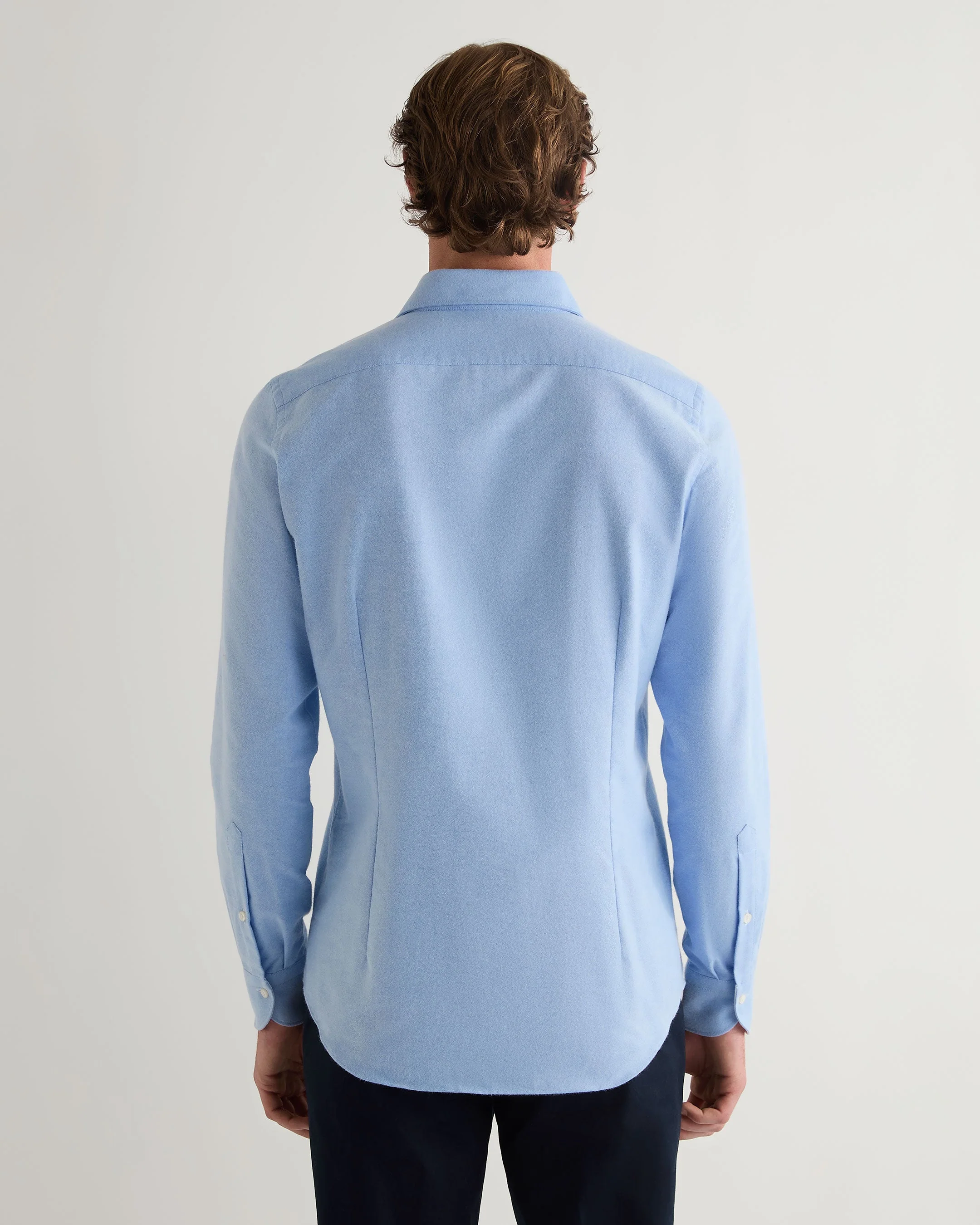 Men's Cannes Soft Cotton Flannel Shirt Blue