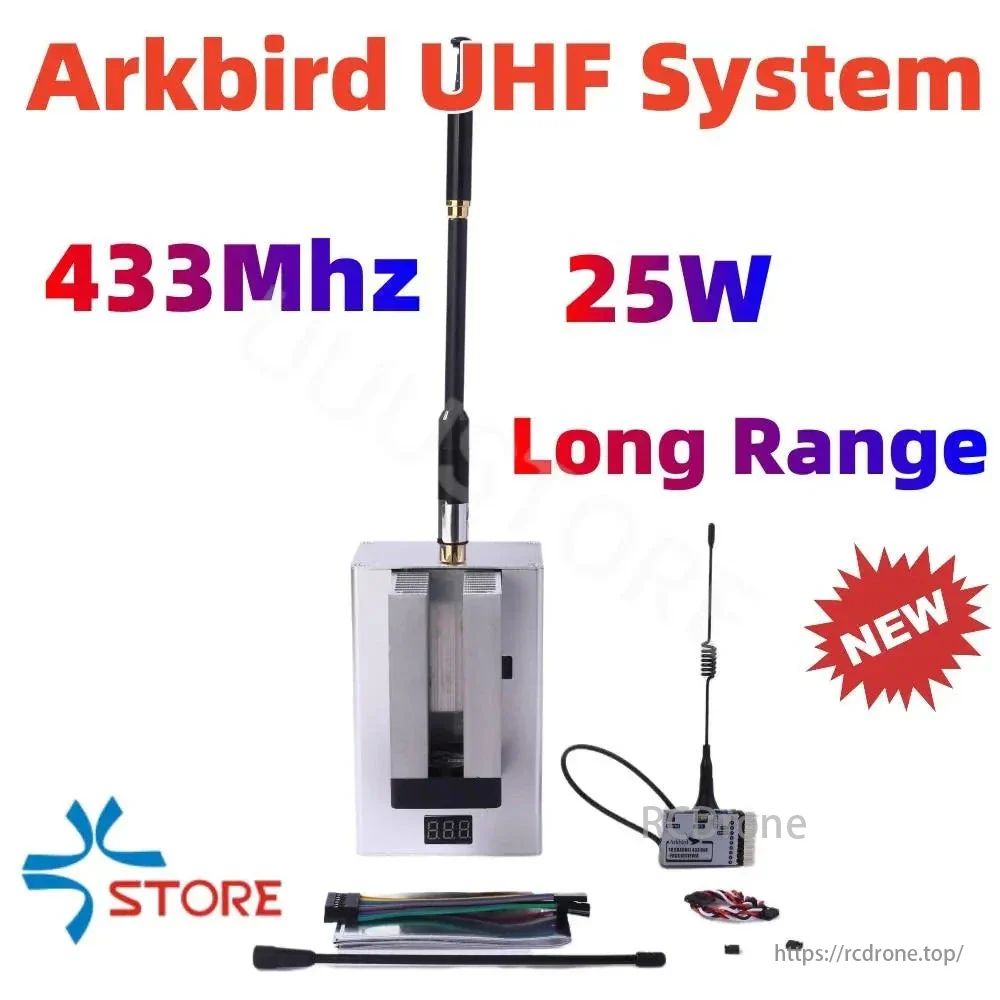 25W 433Mhz 10CH Arkbird UHF System - Long Range Remote Range Extension Support FPV PIX PX4 SN FAST Flight Control