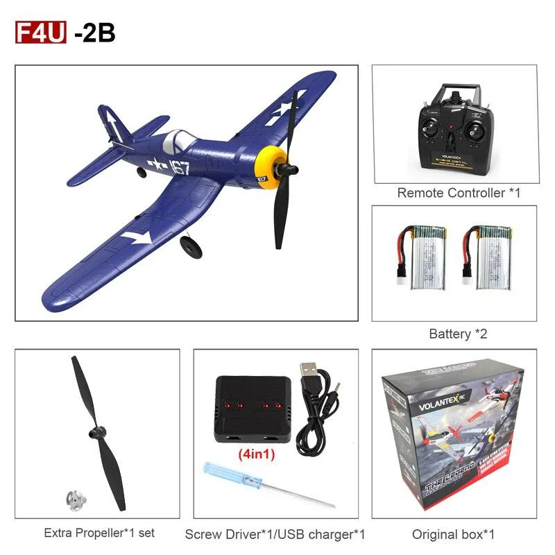 EPP 400mm P51D Mustang/F4U Corsair/T28 Trojan 4-Ch 2.4G 6-Axis Gyro Beginner Airplane With Xpilot Stabilizer RTF RC Plane