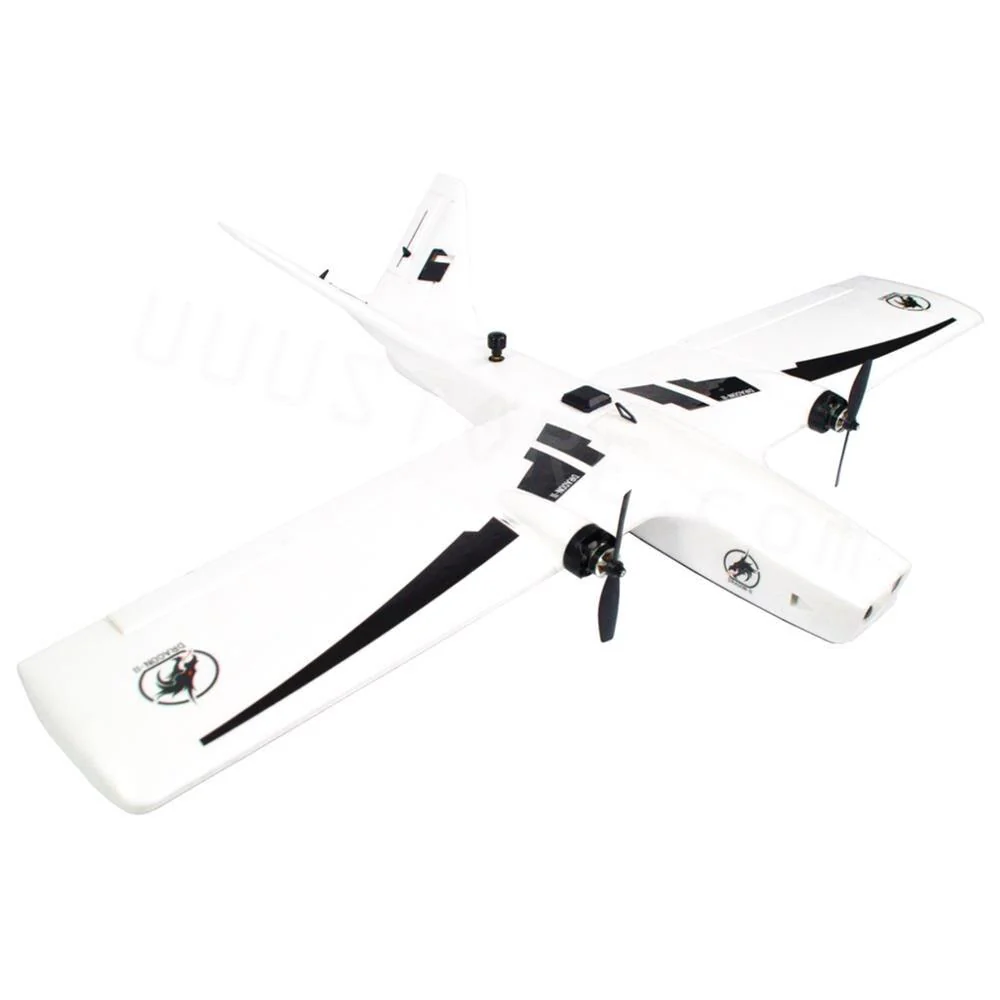 2023 New Reptile DRAGON II 1200 Wingspan 1200mm FPV Flying Wing EPP Foam Twin Motor Double Tail KIT PNP