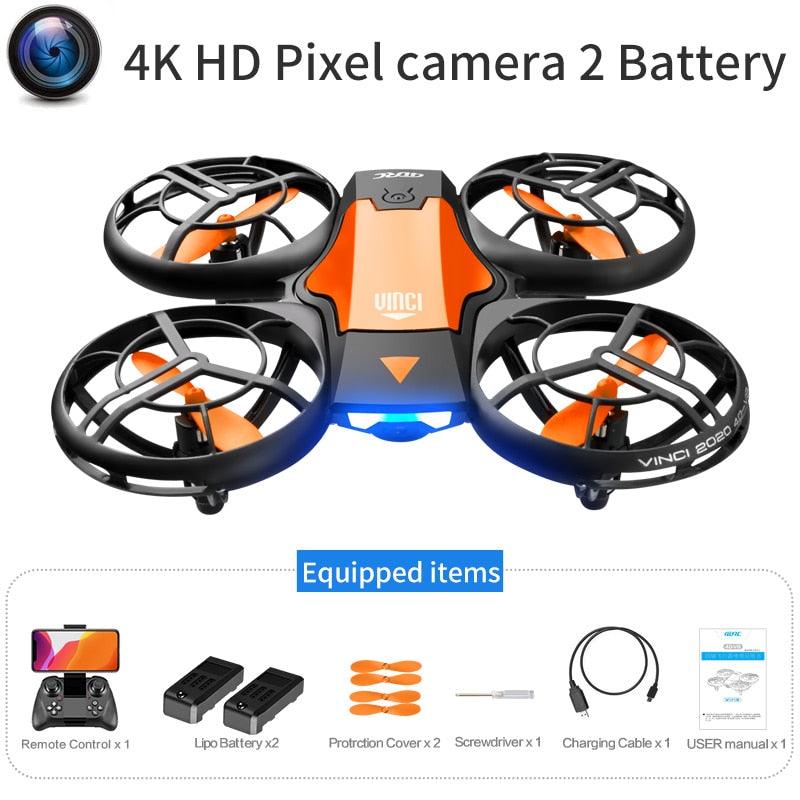 4DRC V8 Mini Drone - 4K 1080P HD Wide Angle Camera WiFi FPVDrone Height Keep Foldable Quadcopter Toy Gift