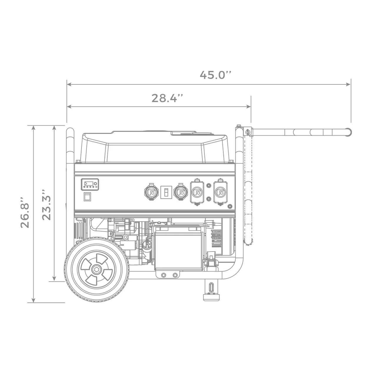 Gas Portable Generator 7125W Remote Start 120/240V