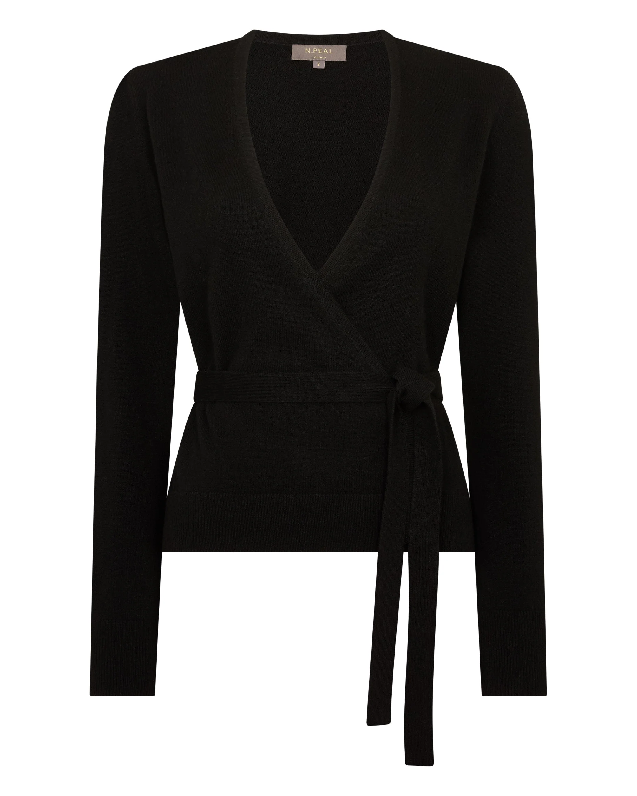 Women's Arabella Wrap Cashmere Cardigan Black