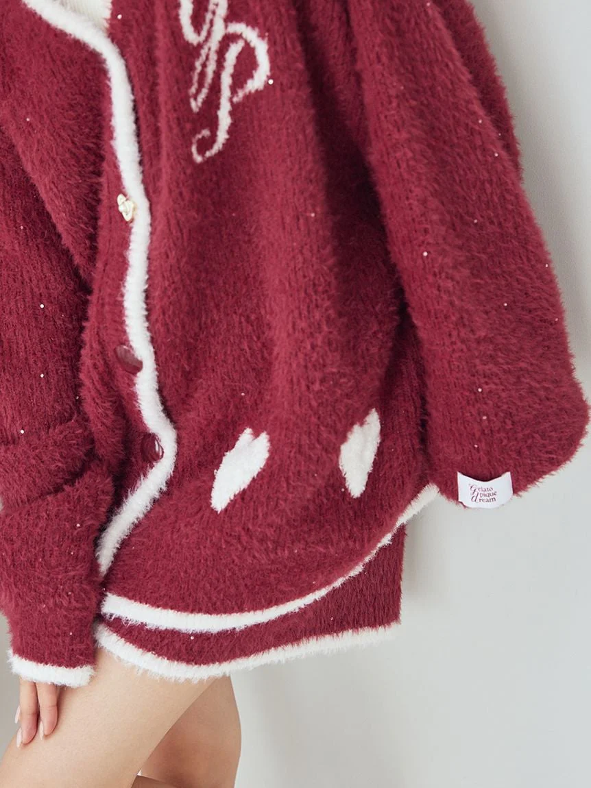 Glittering Feather Cardigan