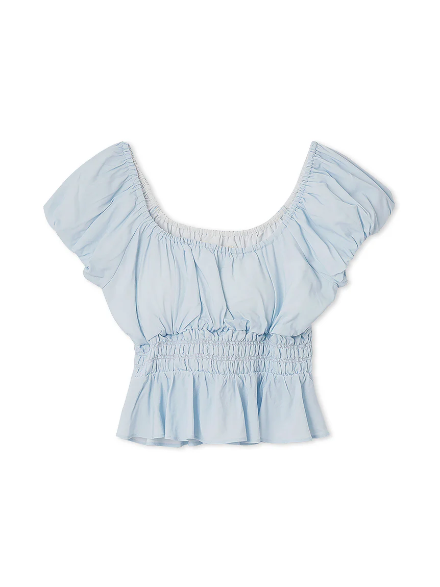 Shirring Gather Pullover