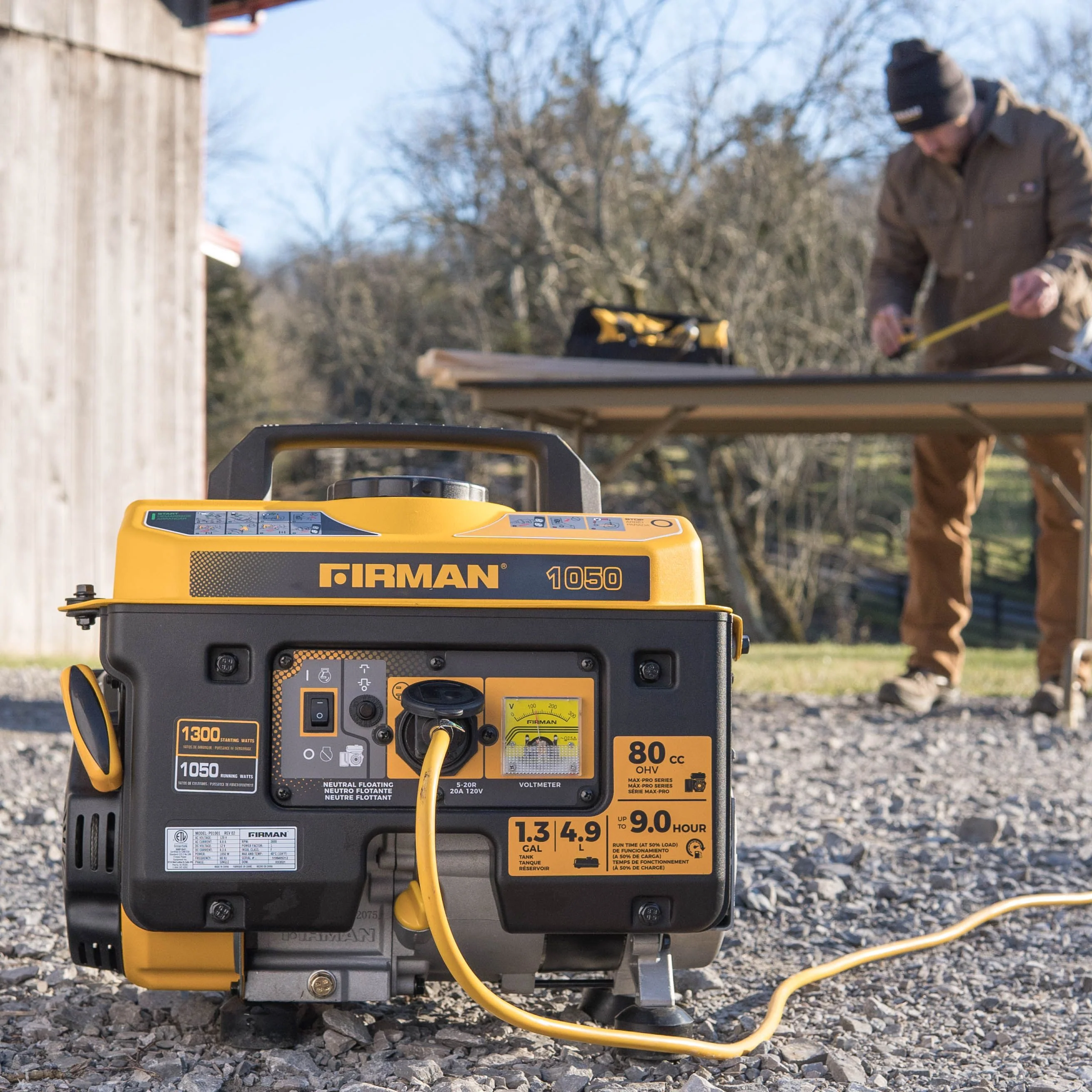 Gas Portable Generator 1300W Recoil Start