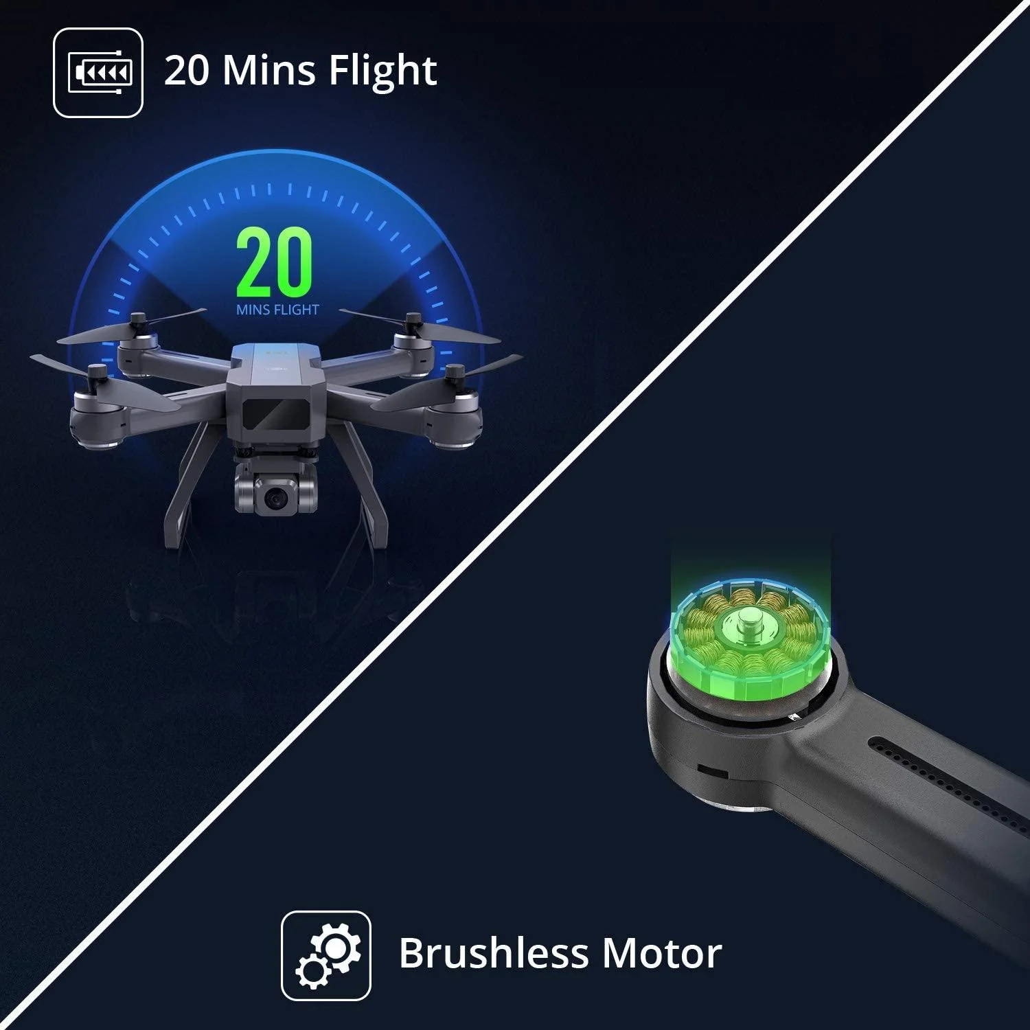 DEERC D15 GPS Drone - with 4K HD UHD EIS Camera, Anti-Shake, 5G FPV Live Video, 130° Wide Angle, 90 Adjustable, Brushless Motor, Auto Return Home, Follow Me, Tap-Fly, Optical Flow, Quadcopter for Adults Professional Camera Drone