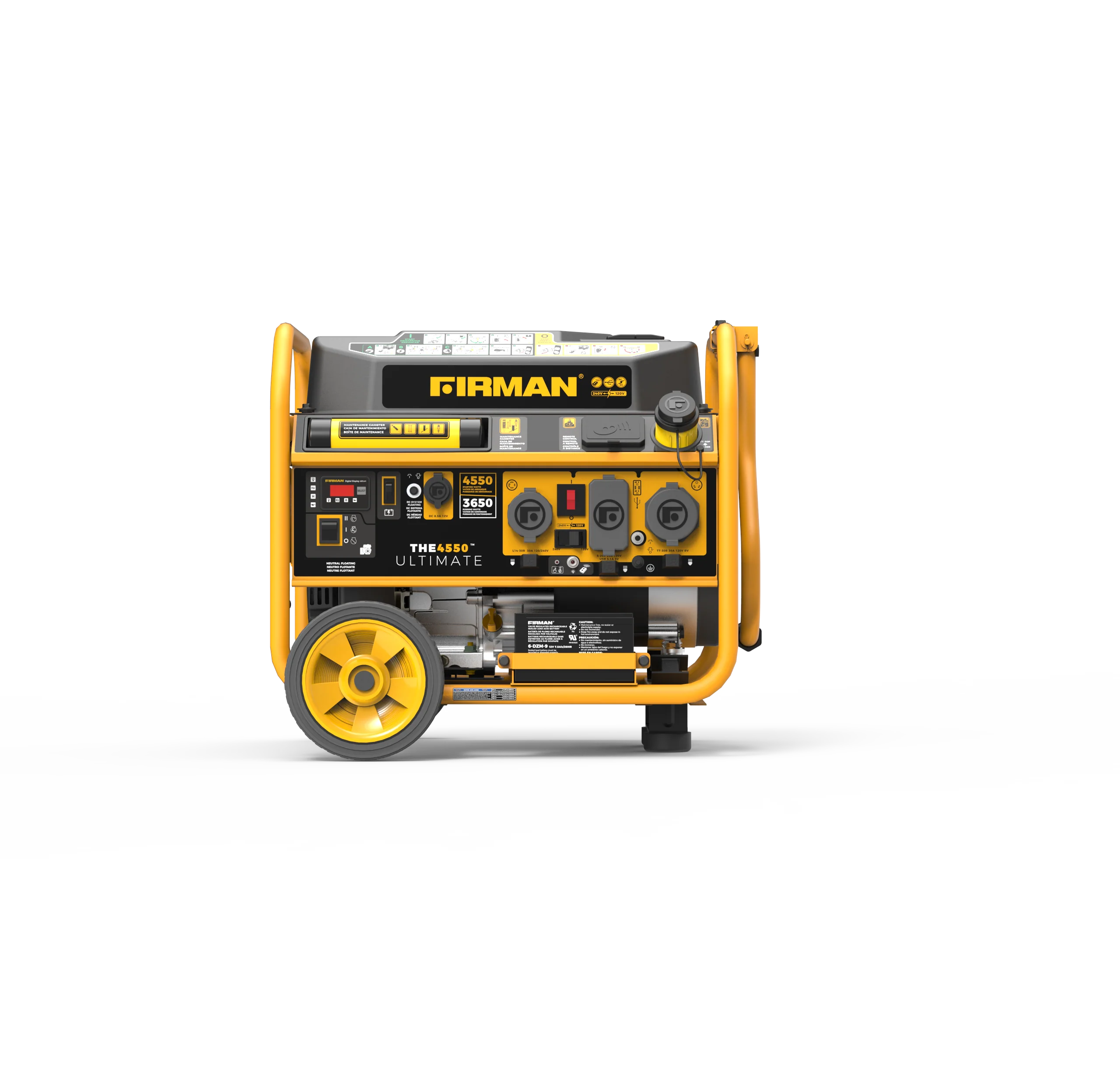 Gas Portable Generator 4550W Remote Start 120/240V