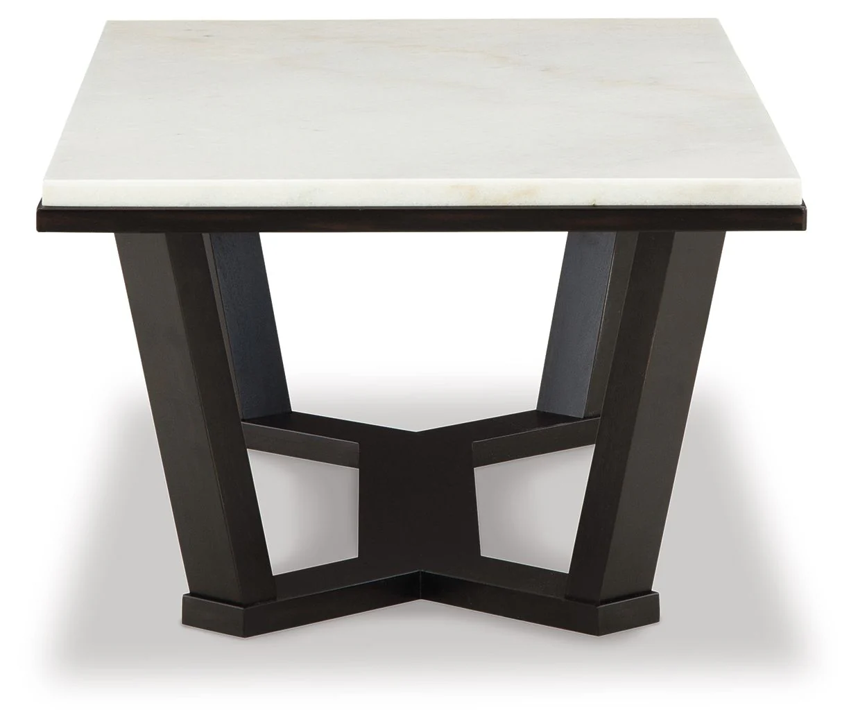 Fostead - Rectangular Cocktail Table - White / Espresso