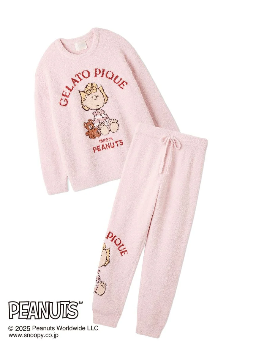 [PEANUTS] Original Art Jacquard Pullover & Pants Set