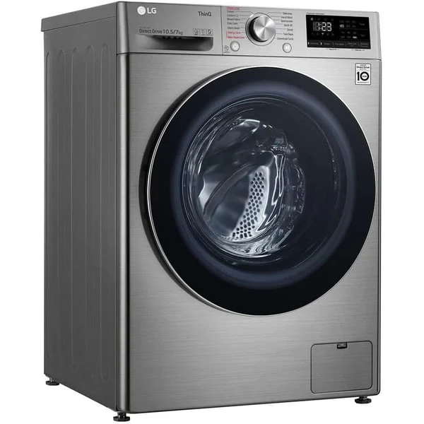 LG Washer Dryer Combo (2 in 1) 10 KG Capacity F4V5RGP2T Silver Platinum Color  220v 240 volts 50 hz