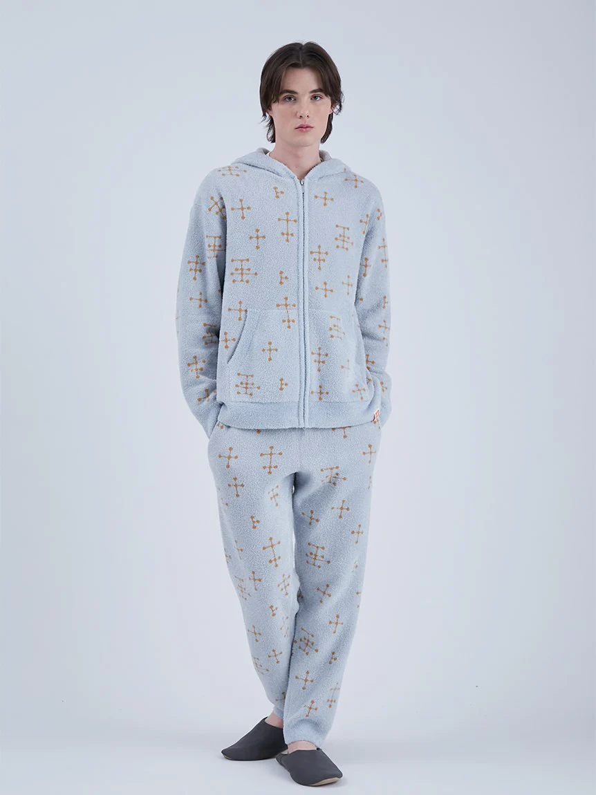 EAMES MENS Smoothie DOT PATTERN Jacquard Parka Hoodie