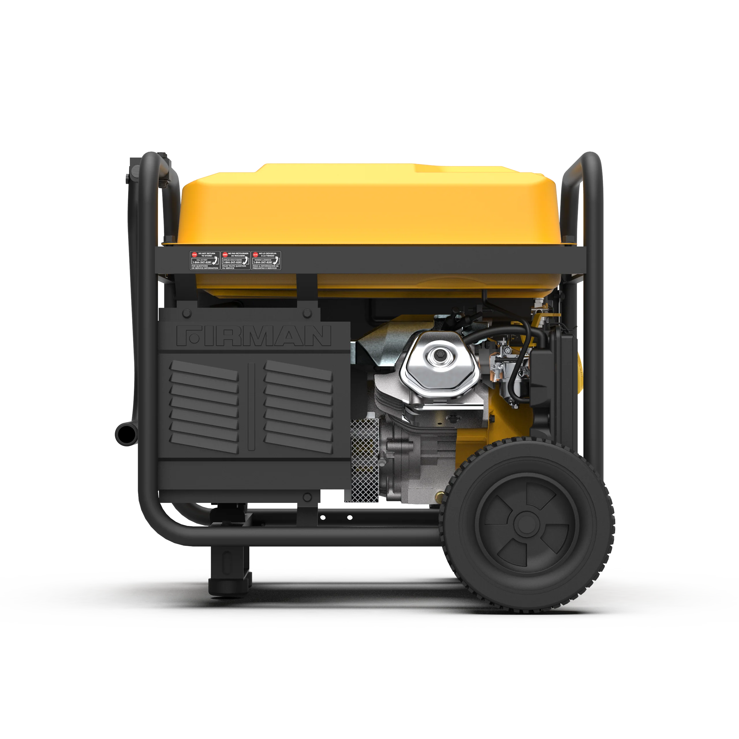 Gas Portable Generator 8375W Recoil Start 120/240V With CO Alert