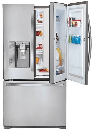 LG GR-J338LSJM 220/240 Volt Stainless Steel French Door Refrigerator