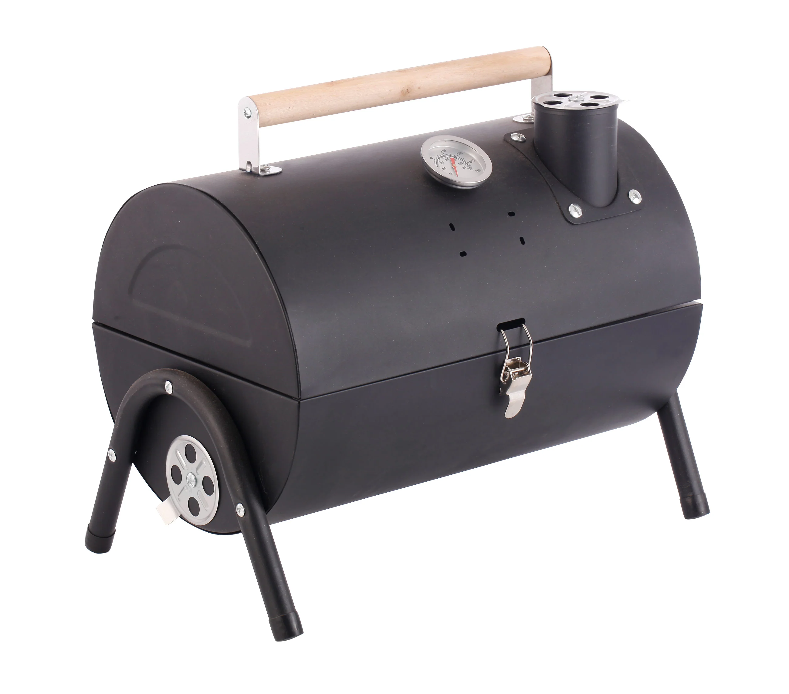 Charcoal Grill with Chimney and Temperature Gauge