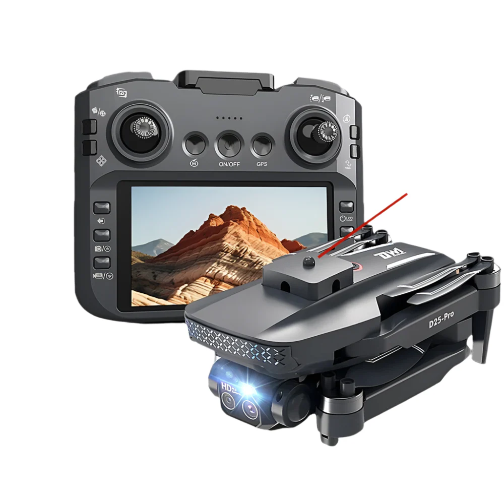 D25-PRO MAX Drone with Screen Remote Controller - 5G WIFI GPS 8k Professional Camera FPV Drones RC Quadcopter Helicopter 5KM
