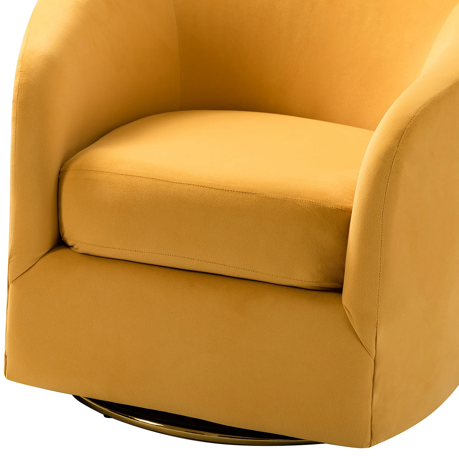 Amarante Swivel Chair in Mustard