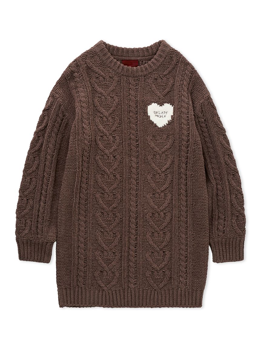 Heart Aran Knit Dress