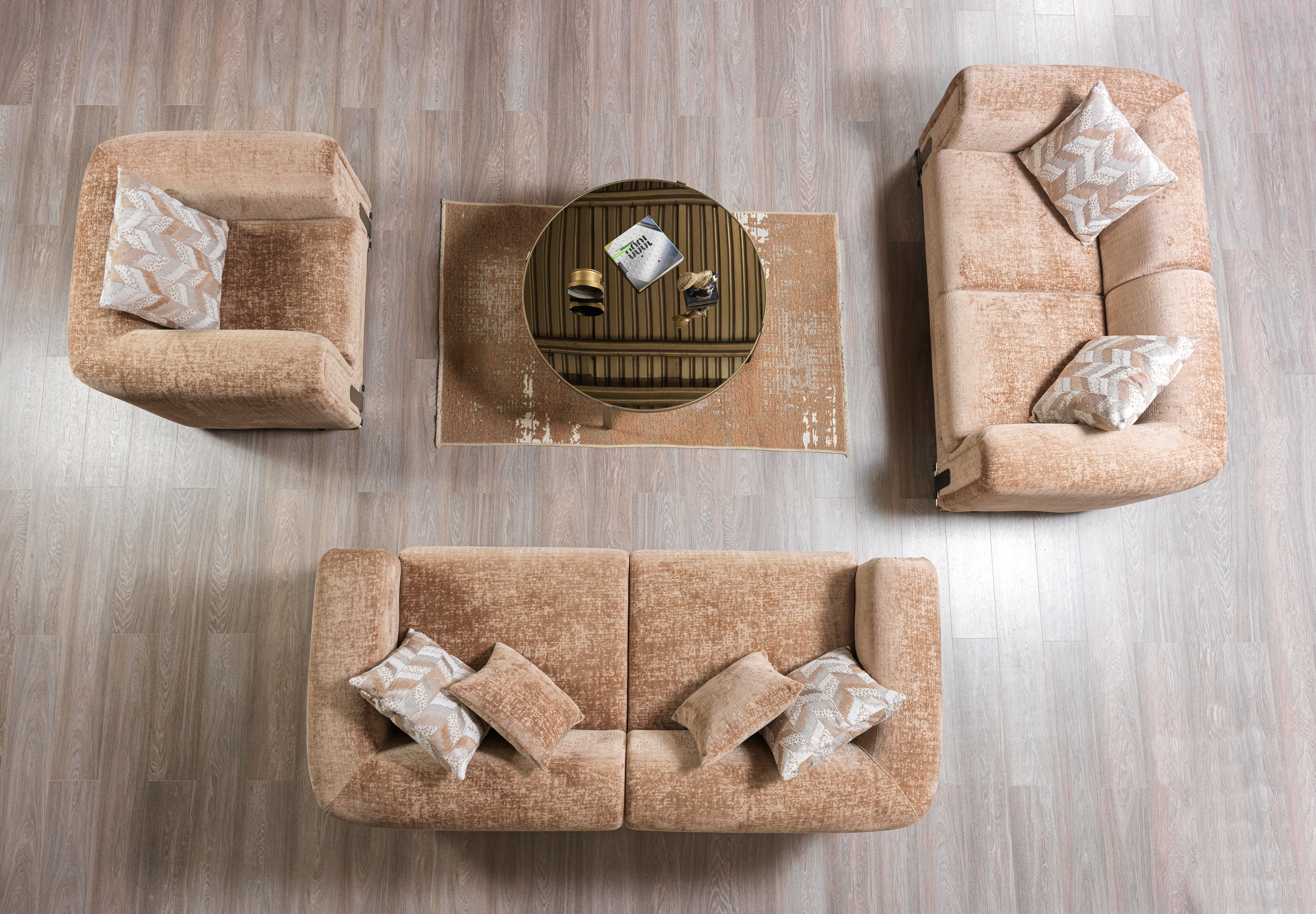 Brenda Coffee  Boucle  Sofa 93