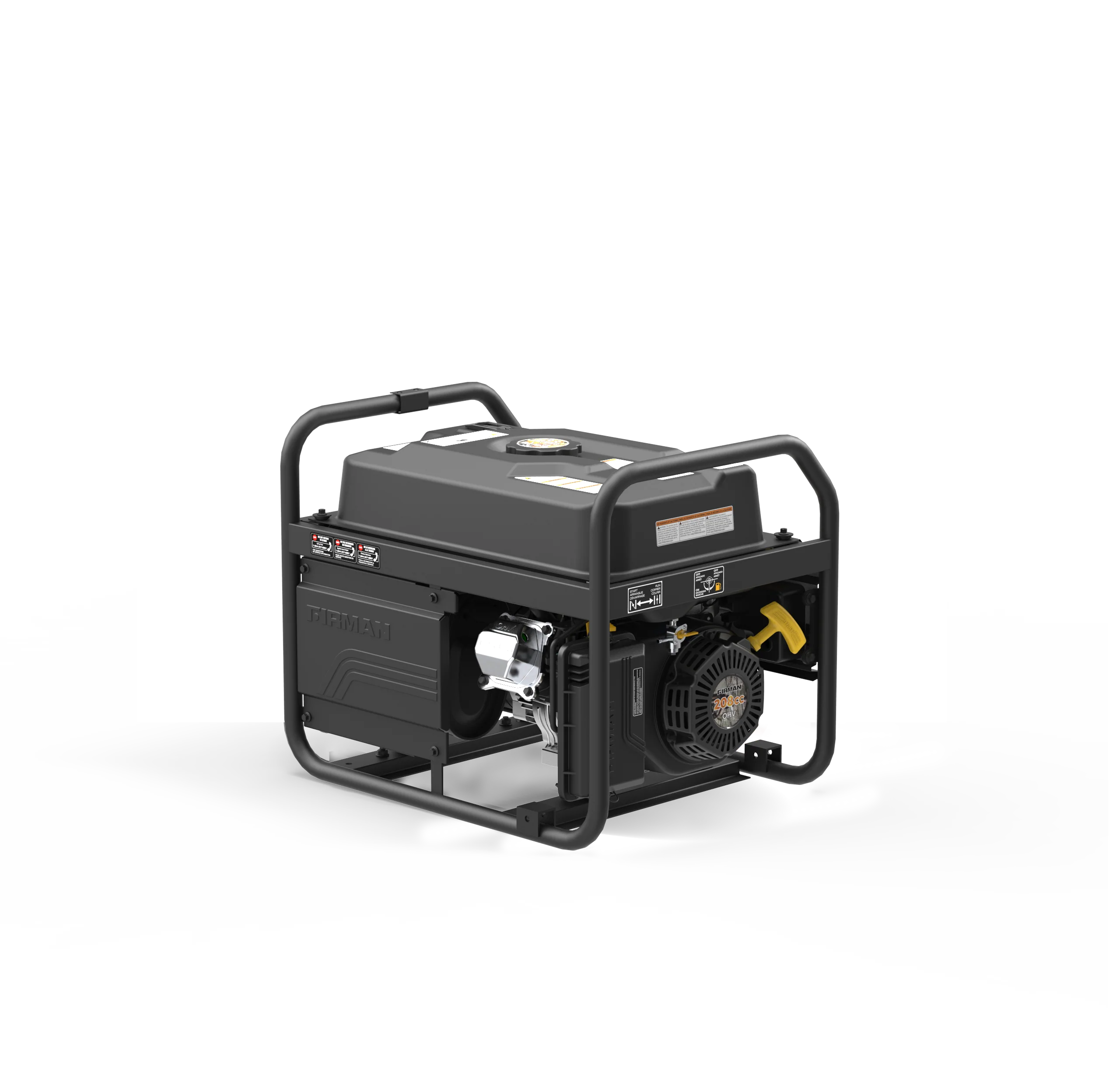 Gas Portable Generator 4550W Recoil Start 120V