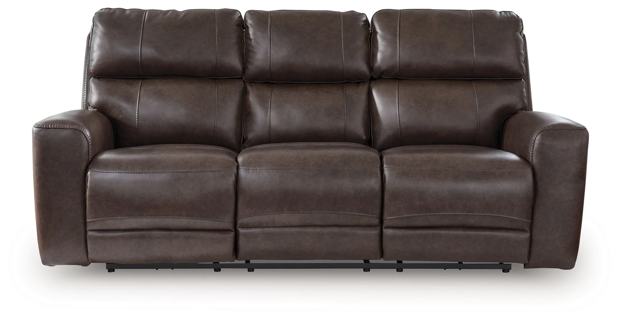 Crossplex - Power Reclining Sofa With Adjustable Headrest - Smoke