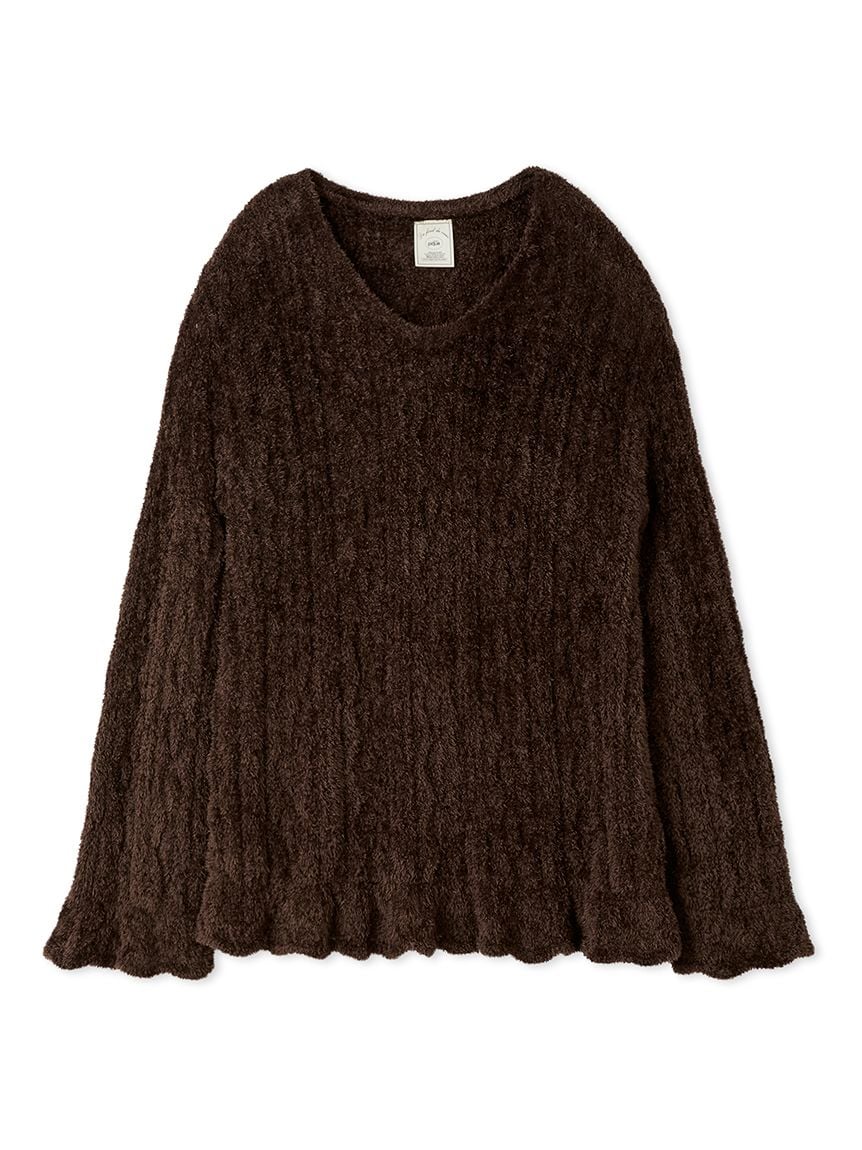 Feather Patterned Pullover