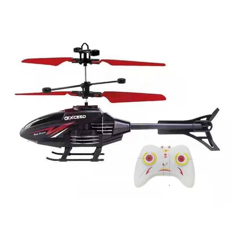 CY387 RC Helicopter - Two-Channel Suspension RC Helicopter Drop-resistant Induction Suspension Aircraft Charging Light Aircraft Kids Toy Gift for Kid