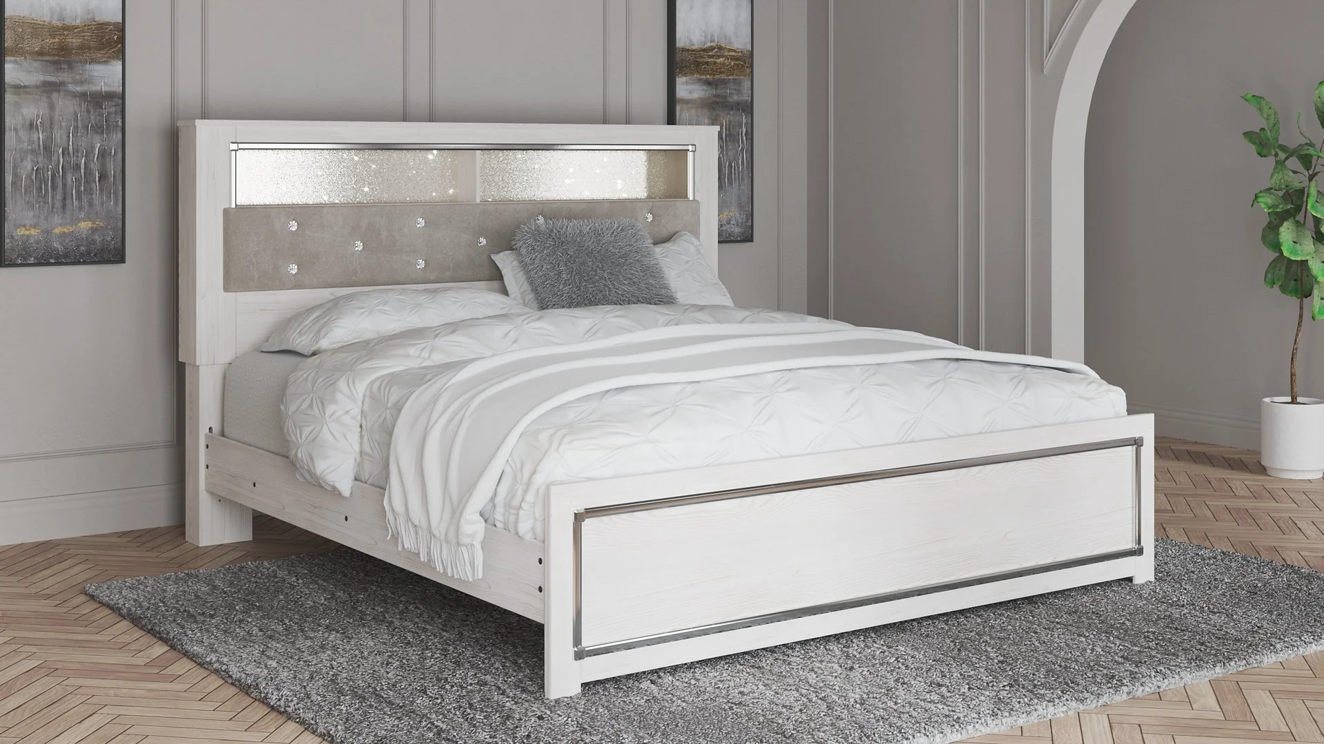 Altyra Panel Bookcase Bedroom Set