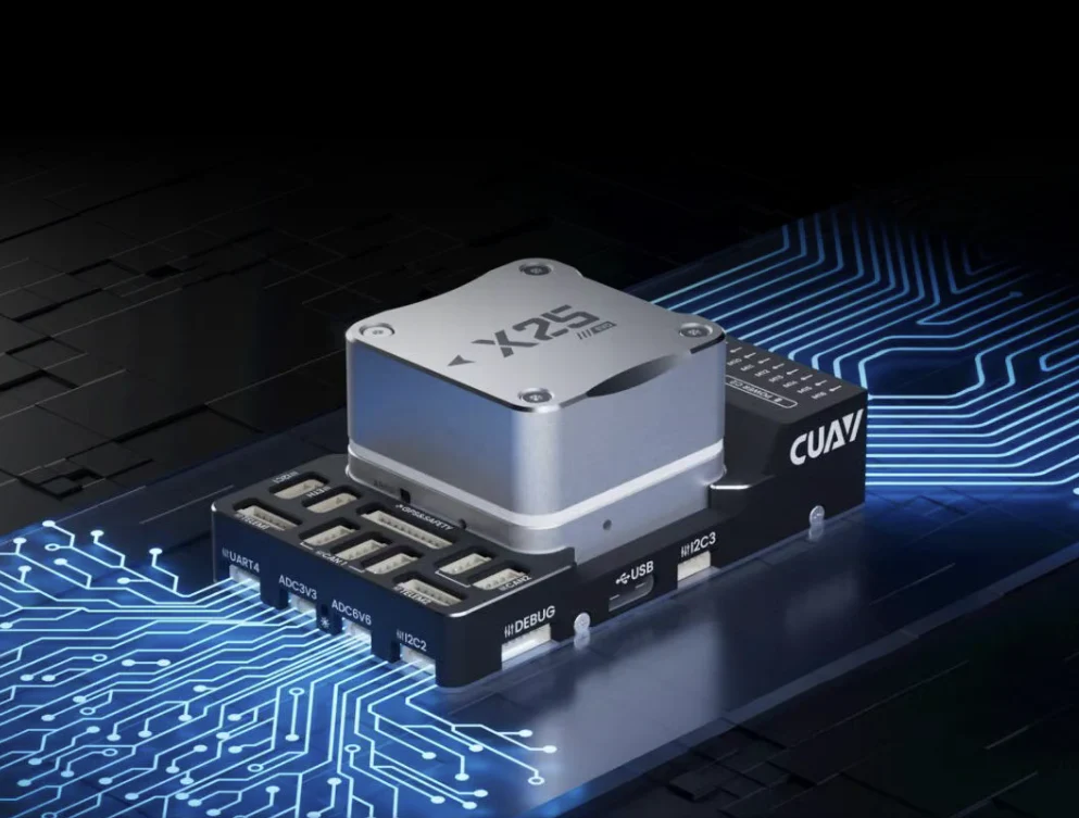 CUAV X25 EVO Autopilot Flight Controller - STM32H7, Triple IMU, Dual Baro, RM3100, CAN, 16 PWM, PX4/ArduPilot