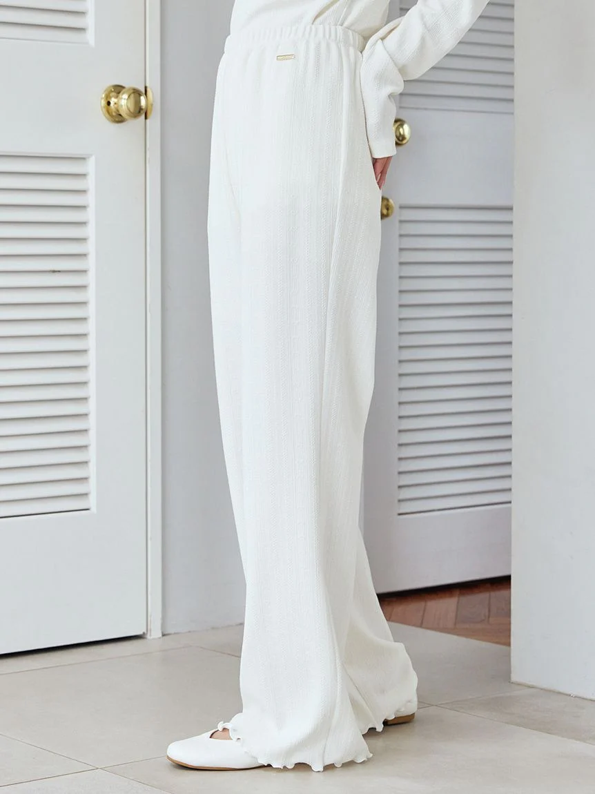 Heart Aran Cut-and-sew Pants