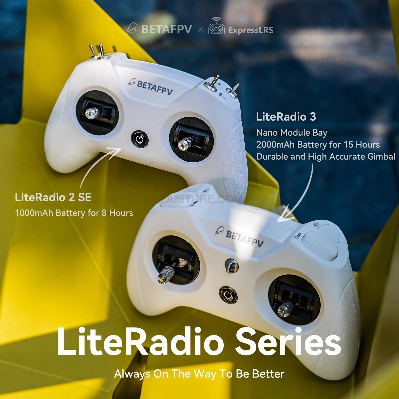 BETAFPV LiteRadio 3 Transmitter - 2.4Ghz 8CH Radio Transmitter Support ExpressLRS Frsky Bayang Protocol for beginner RC Racing Drone FPV Remote Controller