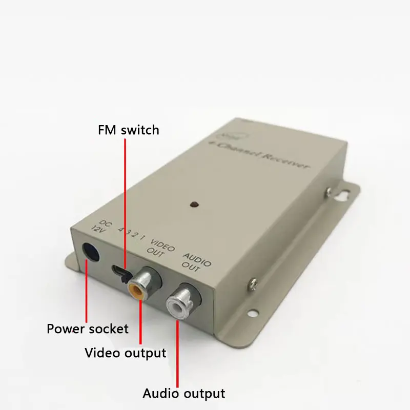 1.2Ghz 5000mW Transmittion - 1.2g 5W  Wireless AV Video Audio Transmitter With 1.2G Receiver High Gain Antenna Long Range