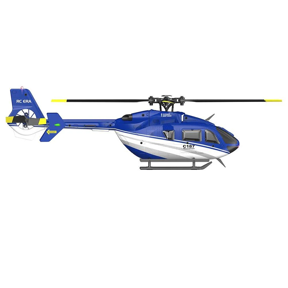 C187 RC Helicopter -2.4G 4CH 6-Axis Gyro Altitude Hold Flybarless EC135 Scale RC Helicopter RTF