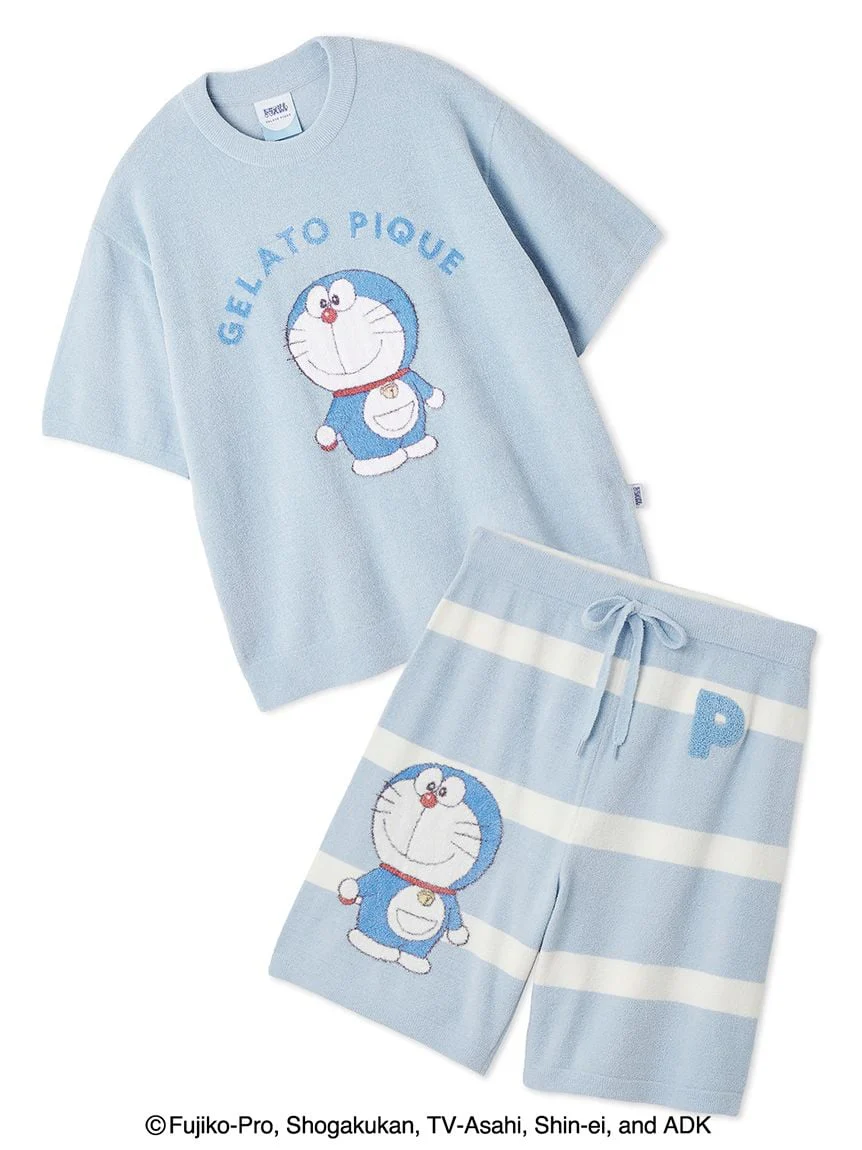 Doraemon Men’s Jacquard Pullover & Shorts Set