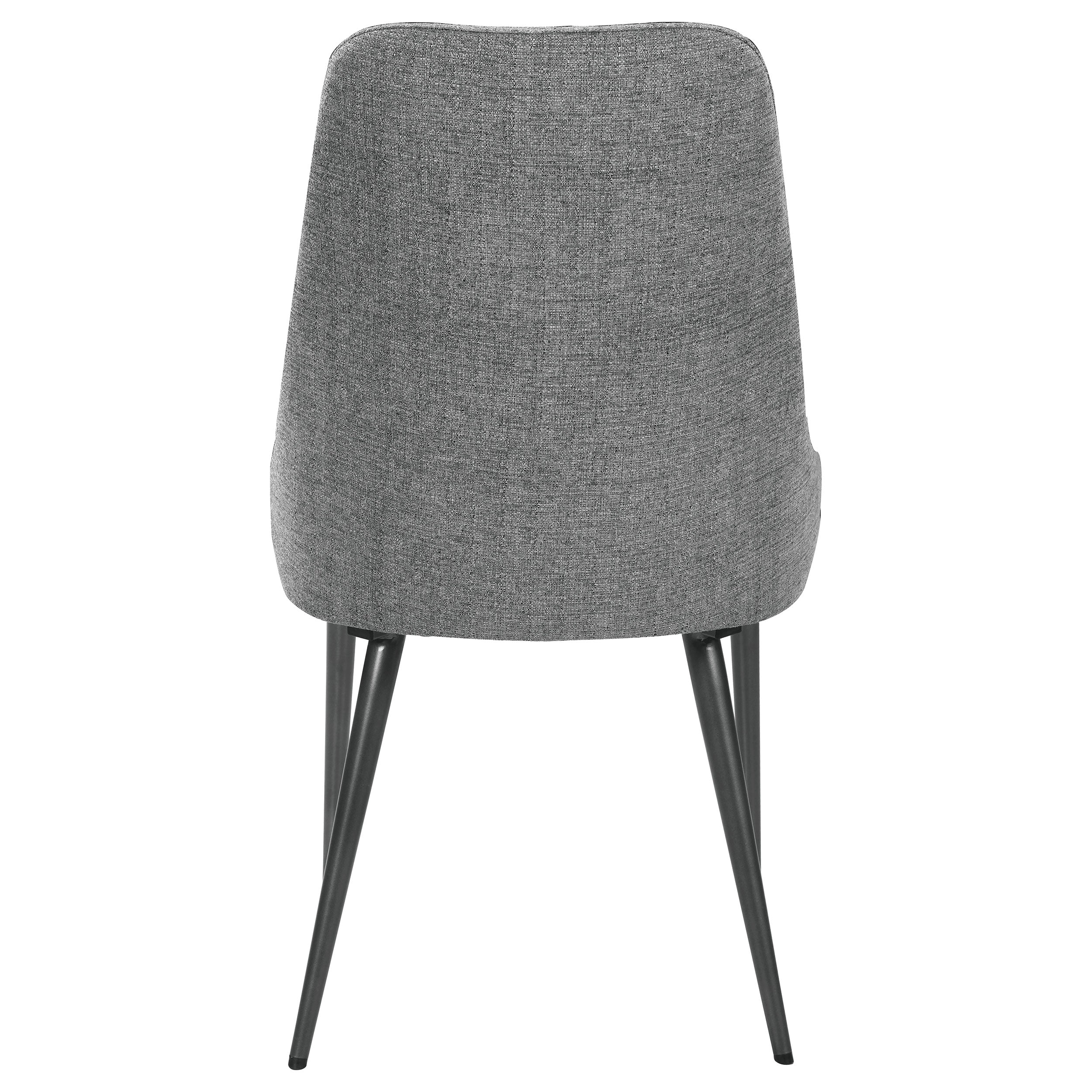 Alan Fabric Upholstered Dining Side Chair Grey (Set of 2)