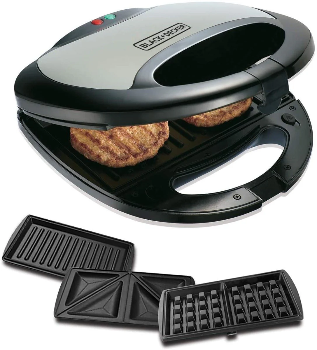 Black & Decker 220 volts Sandwich Maker with Grill and Waffle Maker TS2090/2130-B5 750/780 Watts 3 in 1 220V 240 Volts 50 hz