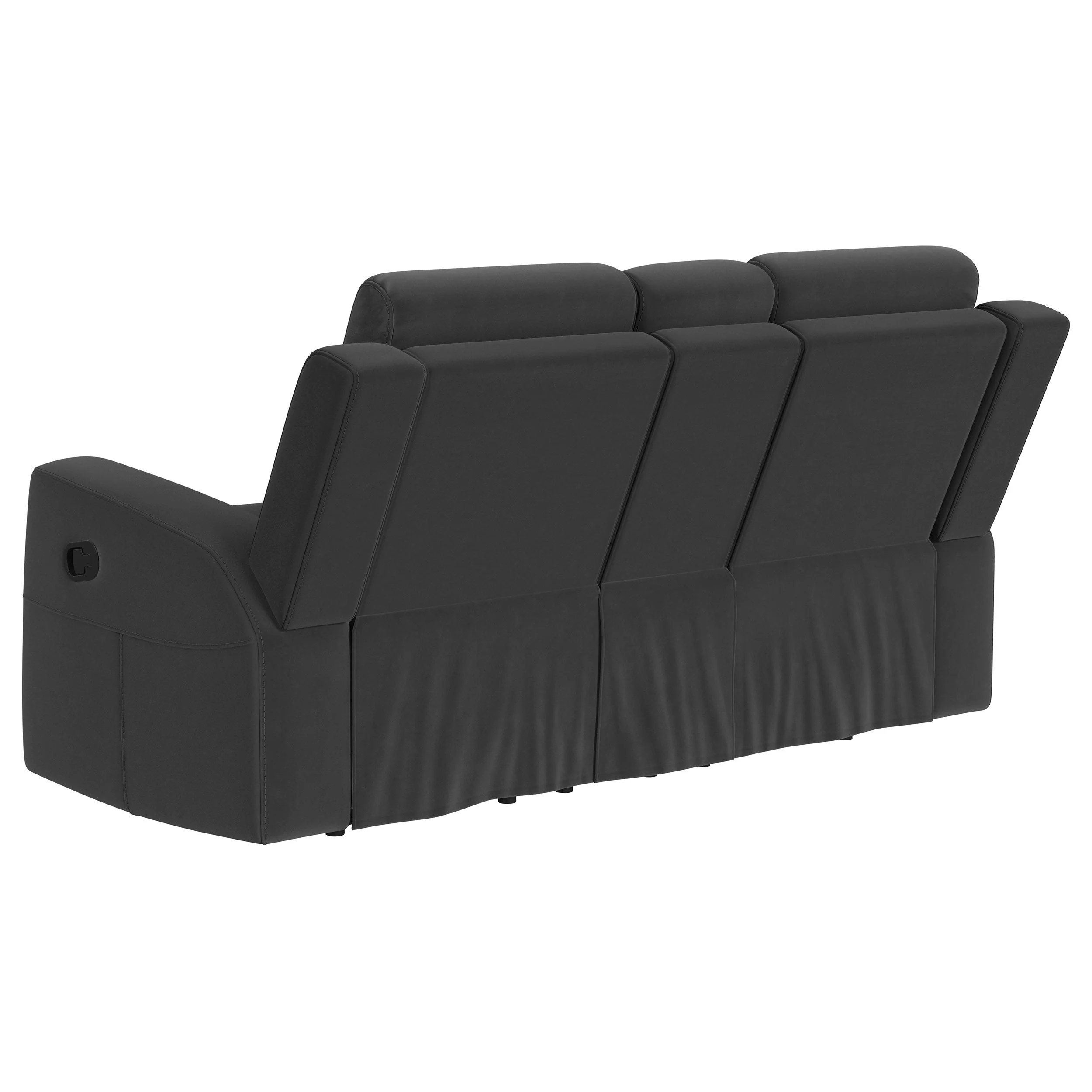 Brentwood Upholstered Motion Reclining Loveseat Taupe