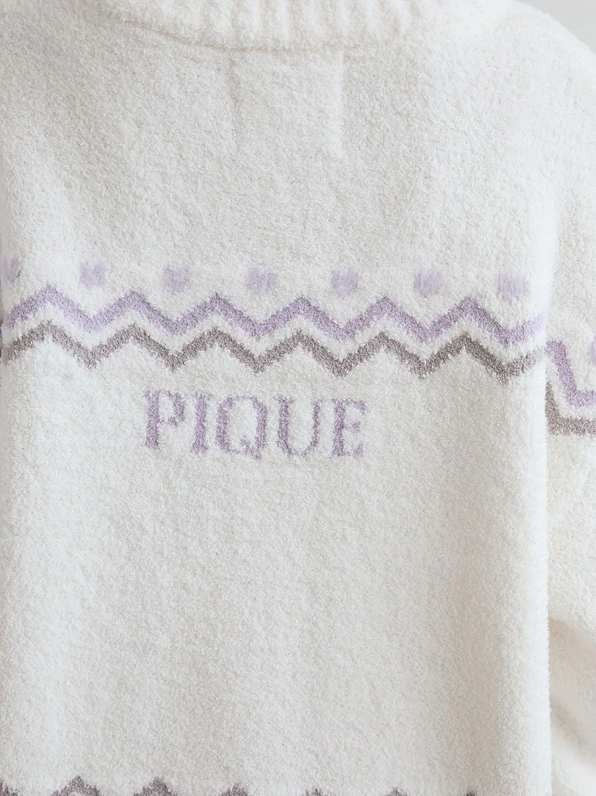 Black Cat Jacquard Pullover