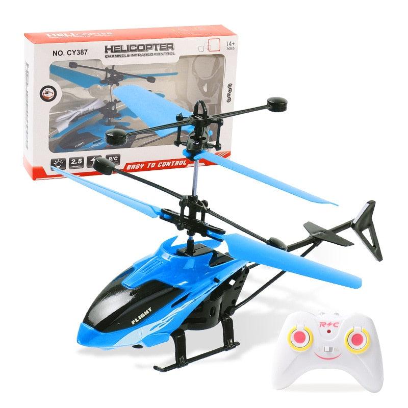 CY387 RC Helicopter - Two-Channel Suspension RC Helicopter Drop-resistant Induction Suspension Aircraft Charging Light Aircraft Kids Toy Gift for Kid