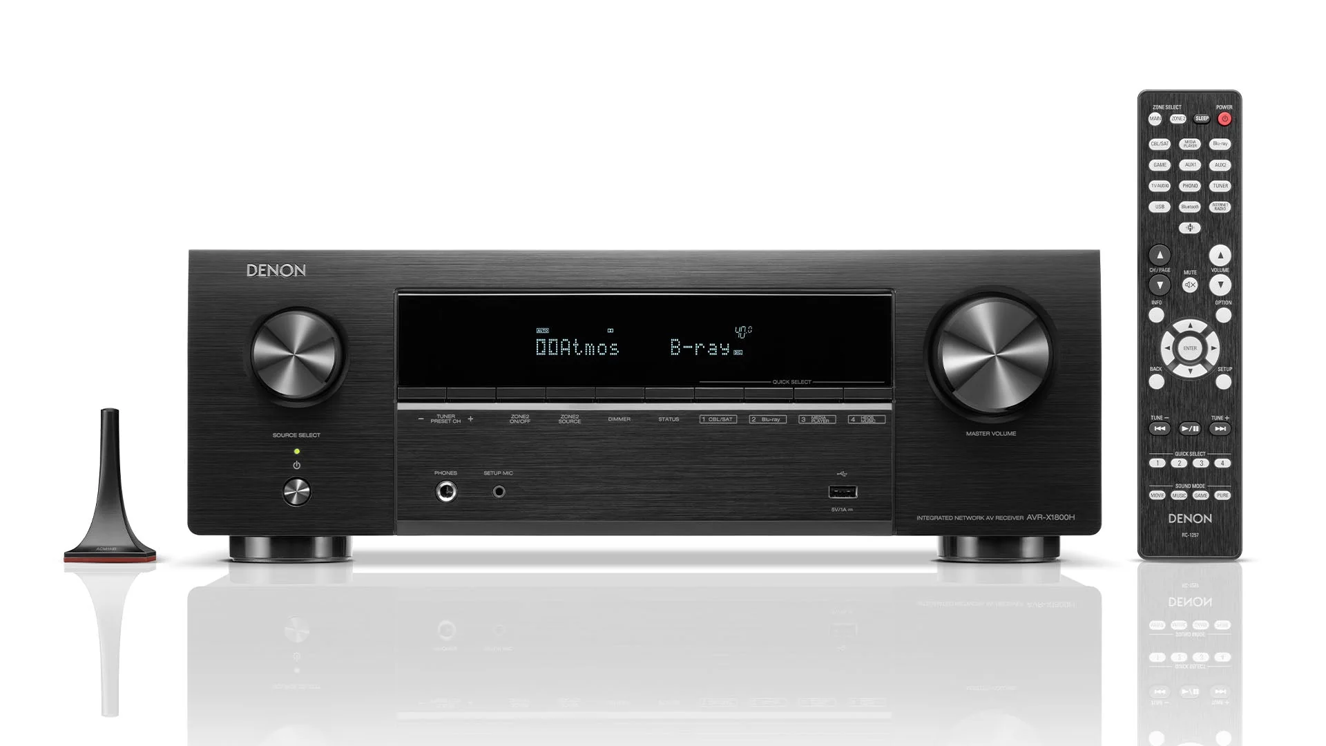 Denon AVR-X1800H 220 volt AV Receiver Amplifier 7.2 Channel 8k Bluetooth HEOS 220v 240 volt 50hz 60 hz