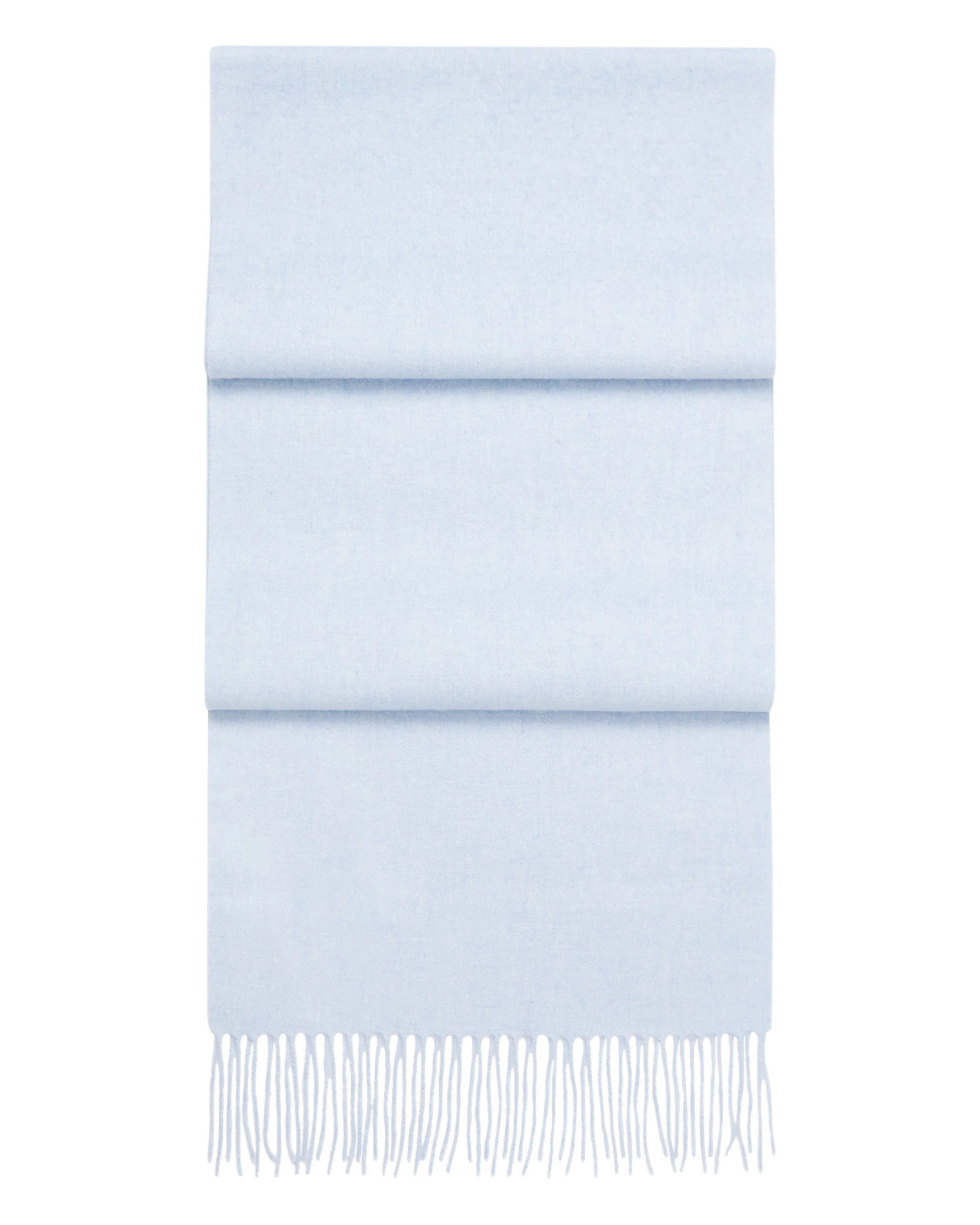 Unisex Woven Cashmere Scarf Cornflower Blue