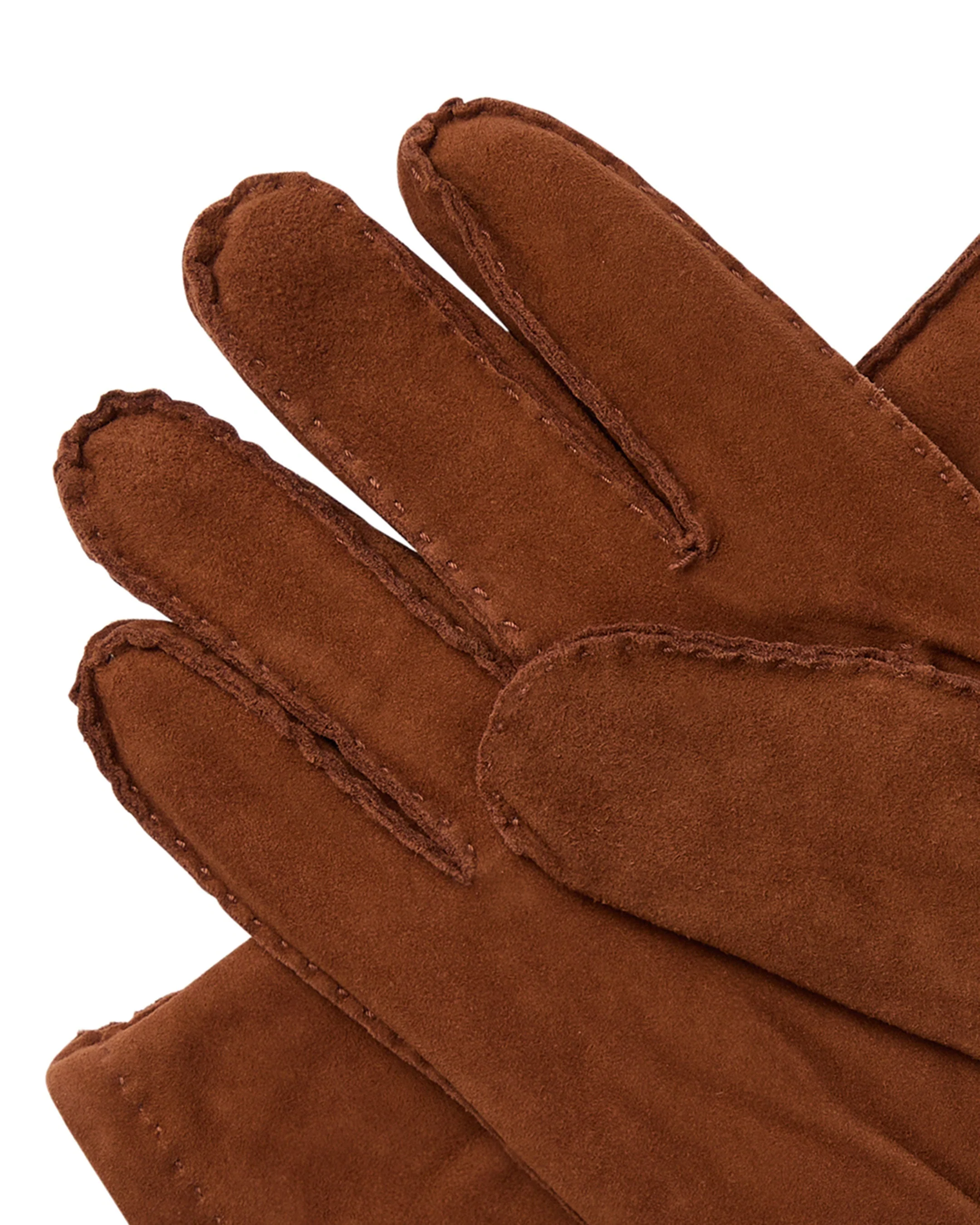 Men's Lambskin Gloves Cognac Brown