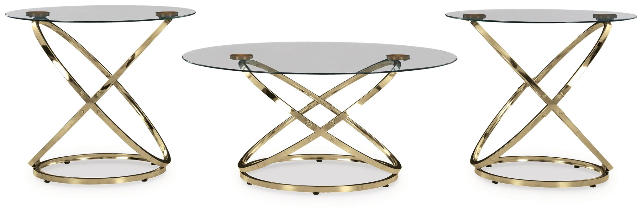 Crimonti - Occasional Table Set (Set of 3) - Champagne