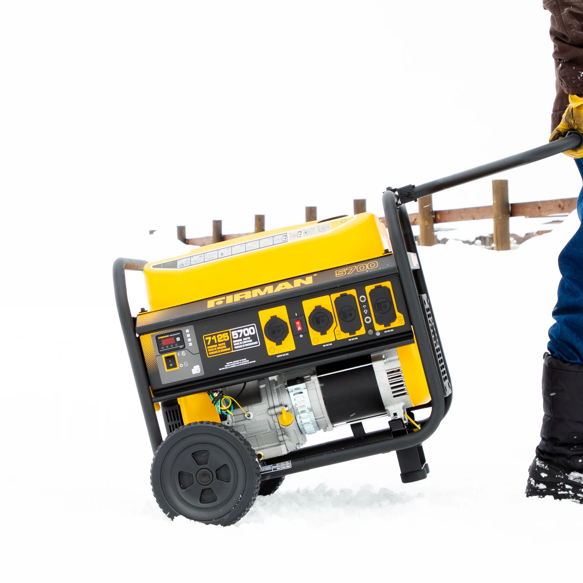 Gas Portable Generator 7125W Recoil Start 120/240V