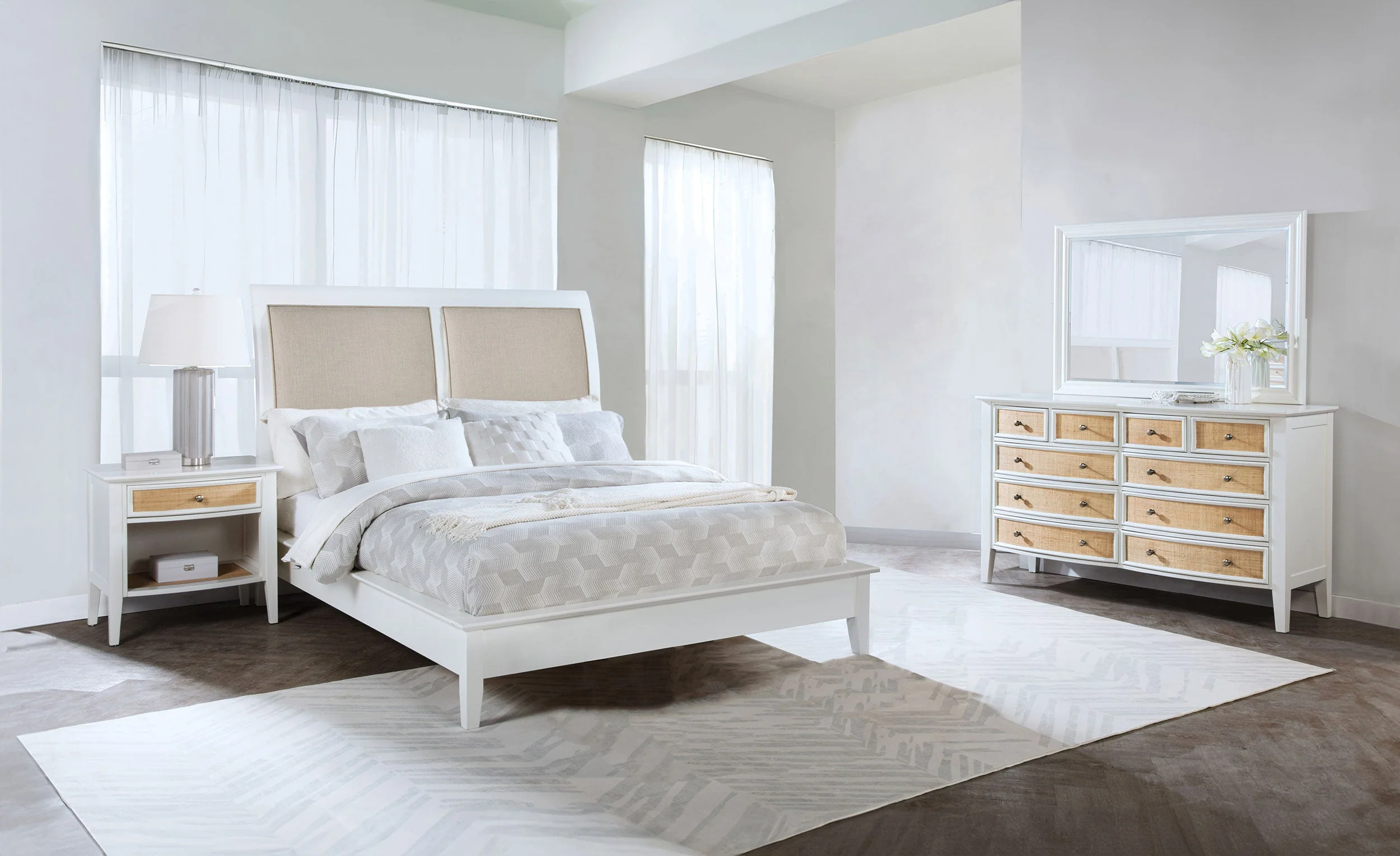 Bexhill  California King Bedroom Set White